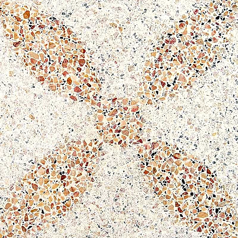 Papatya Desen Suni Mermer Yer Döşemesi